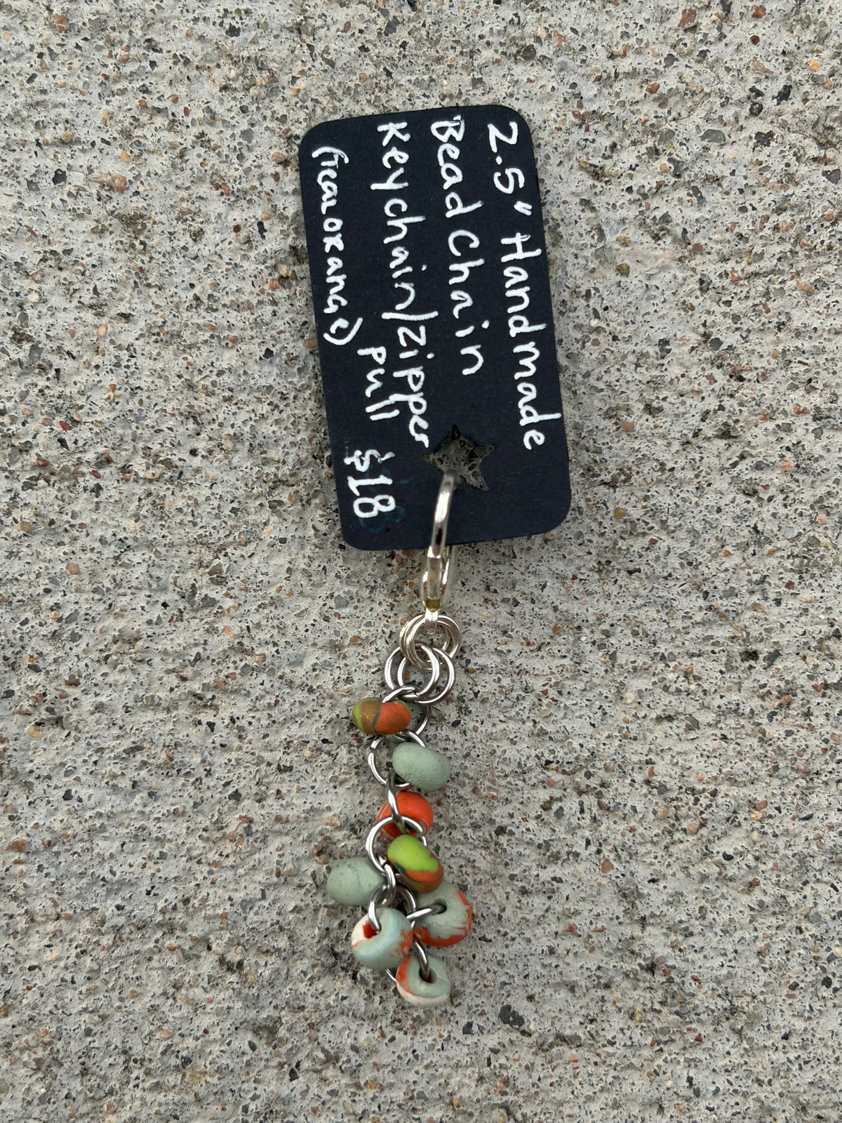 Handmade Bead Chain Keychain