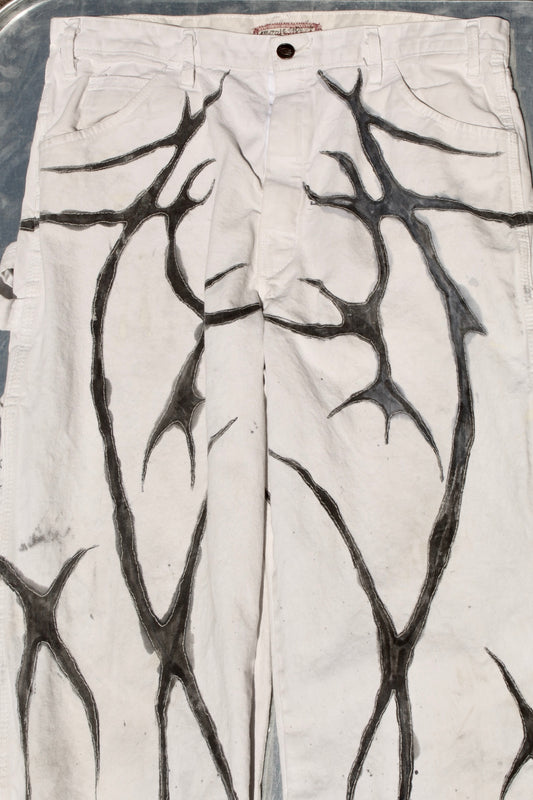 B&W Stained Sherwin Paint Pants