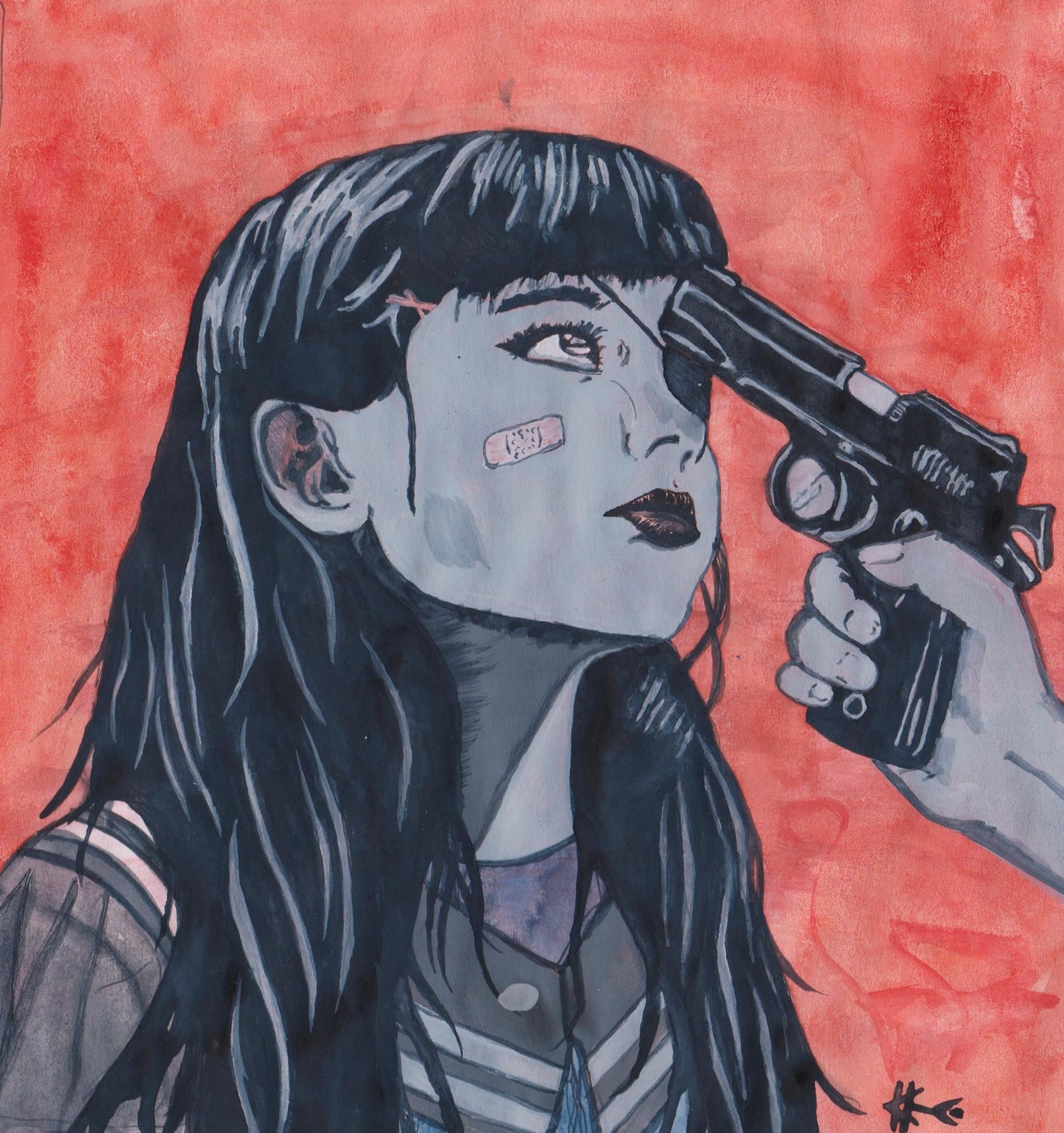 'Lost' Original Goache