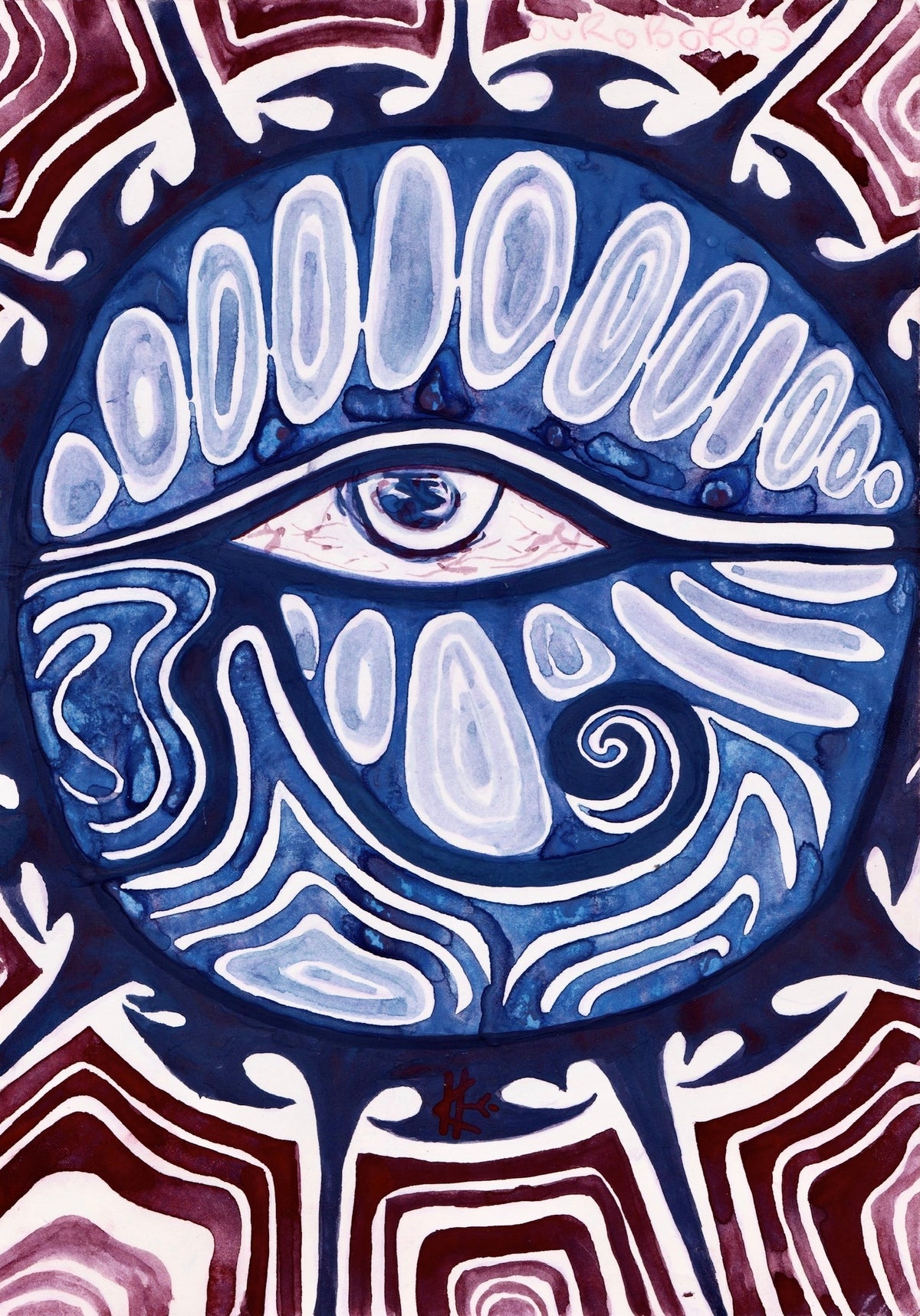 Eye of Horus Goache