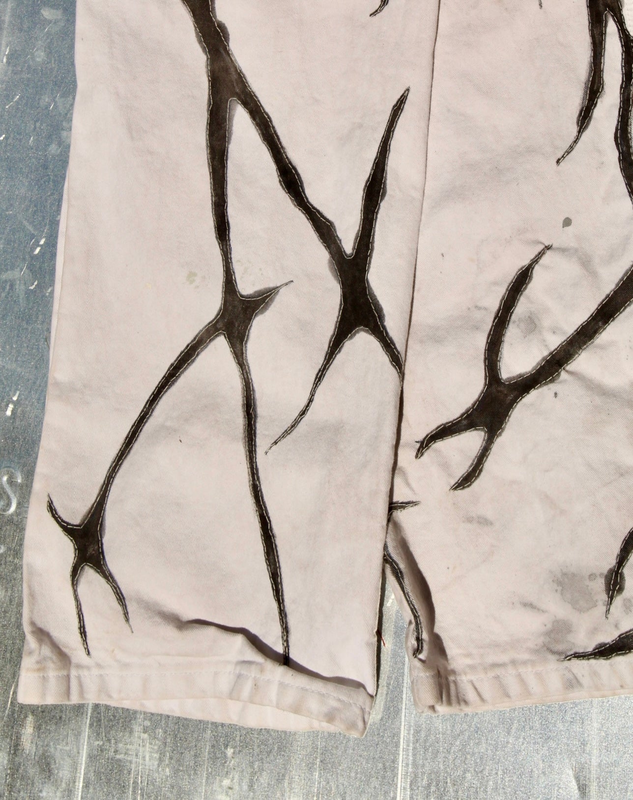 B&W Stained Sherwin Paint Pants