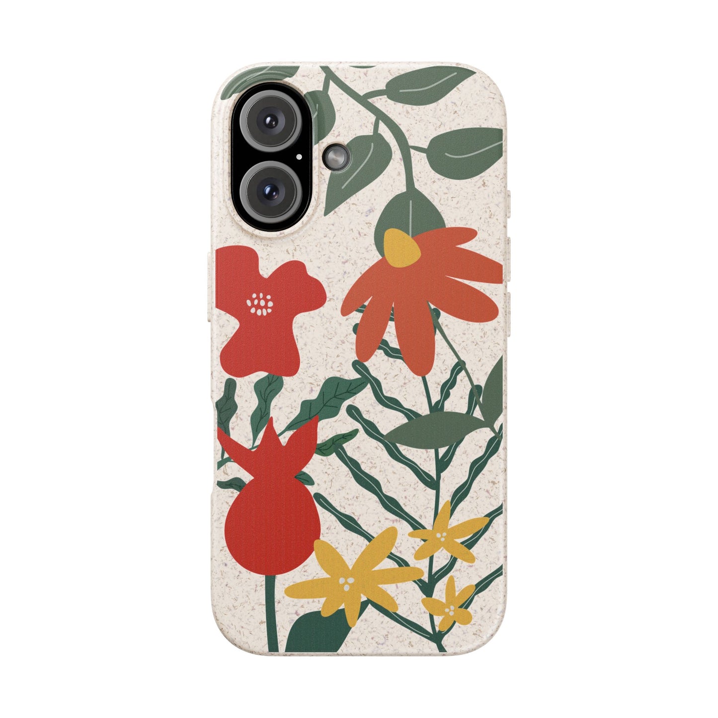 Biodegradable Floral Phone Case – Eco-Friendly Wildflower Design