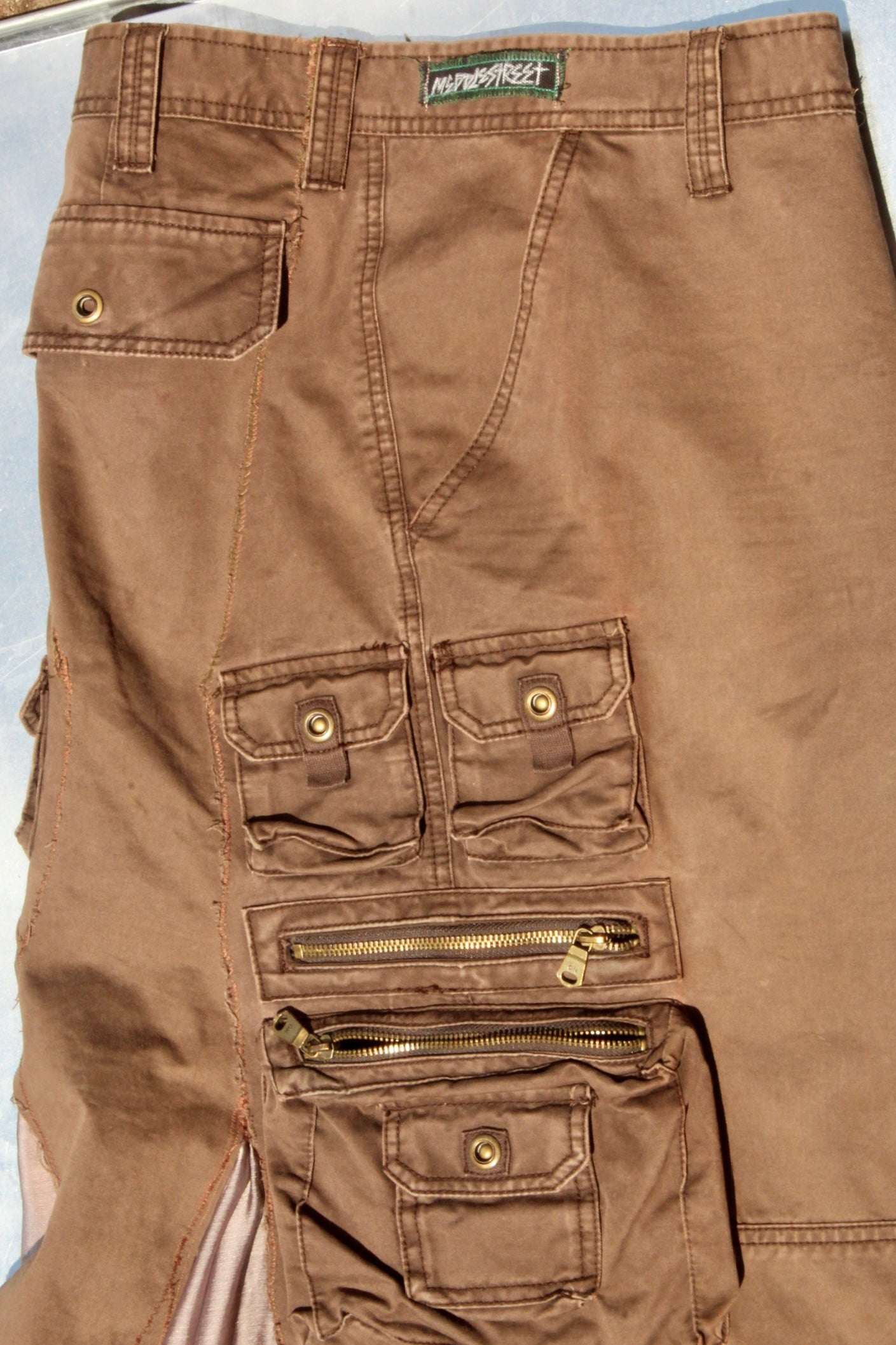 Brown Cargo Skirt