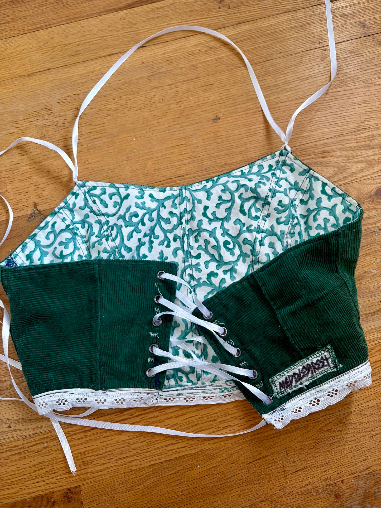 GReeN CoRDuRoY CoRSeT