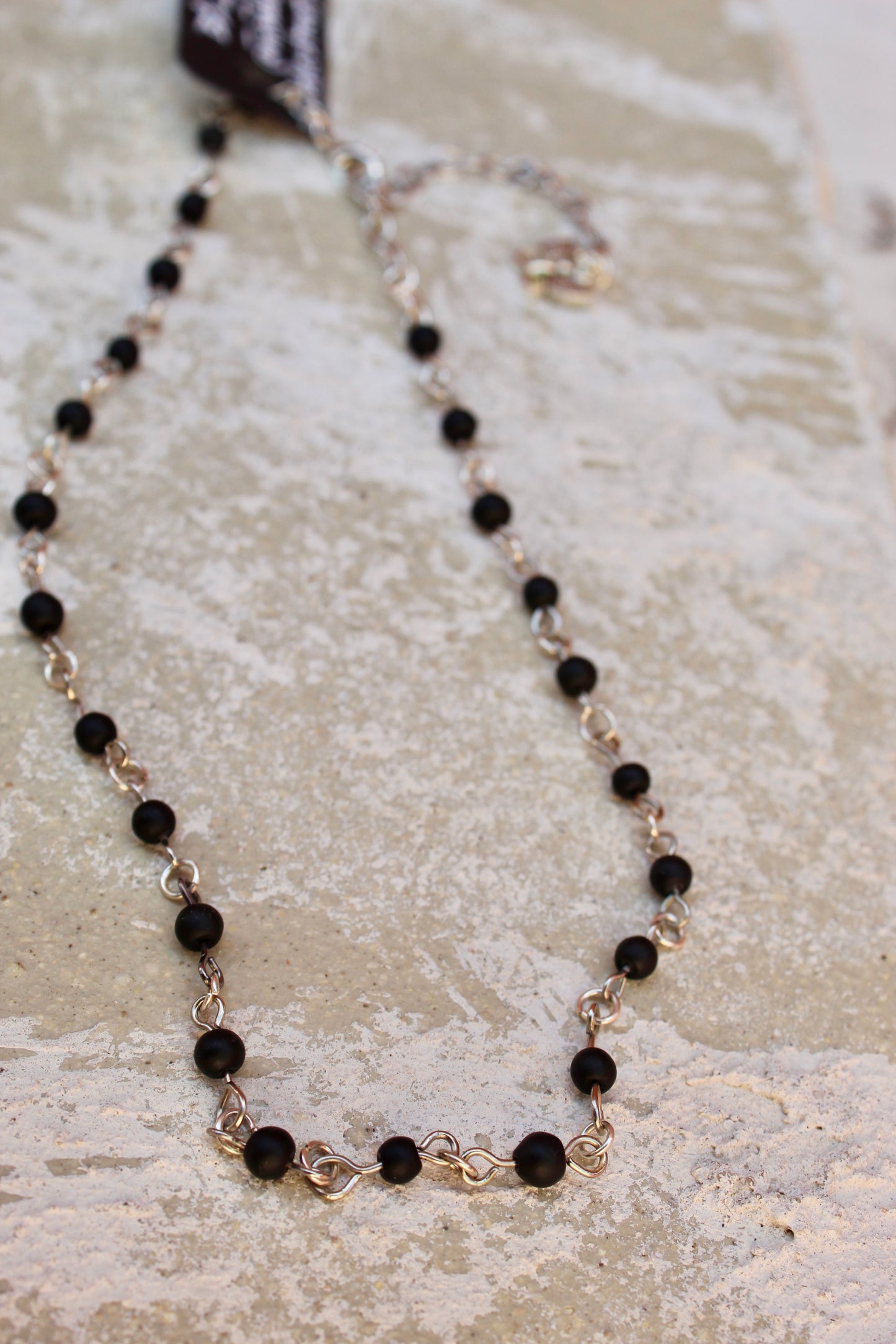 Black Stone Necklace