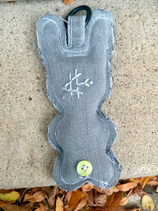 Grey + Green Custom Bunny