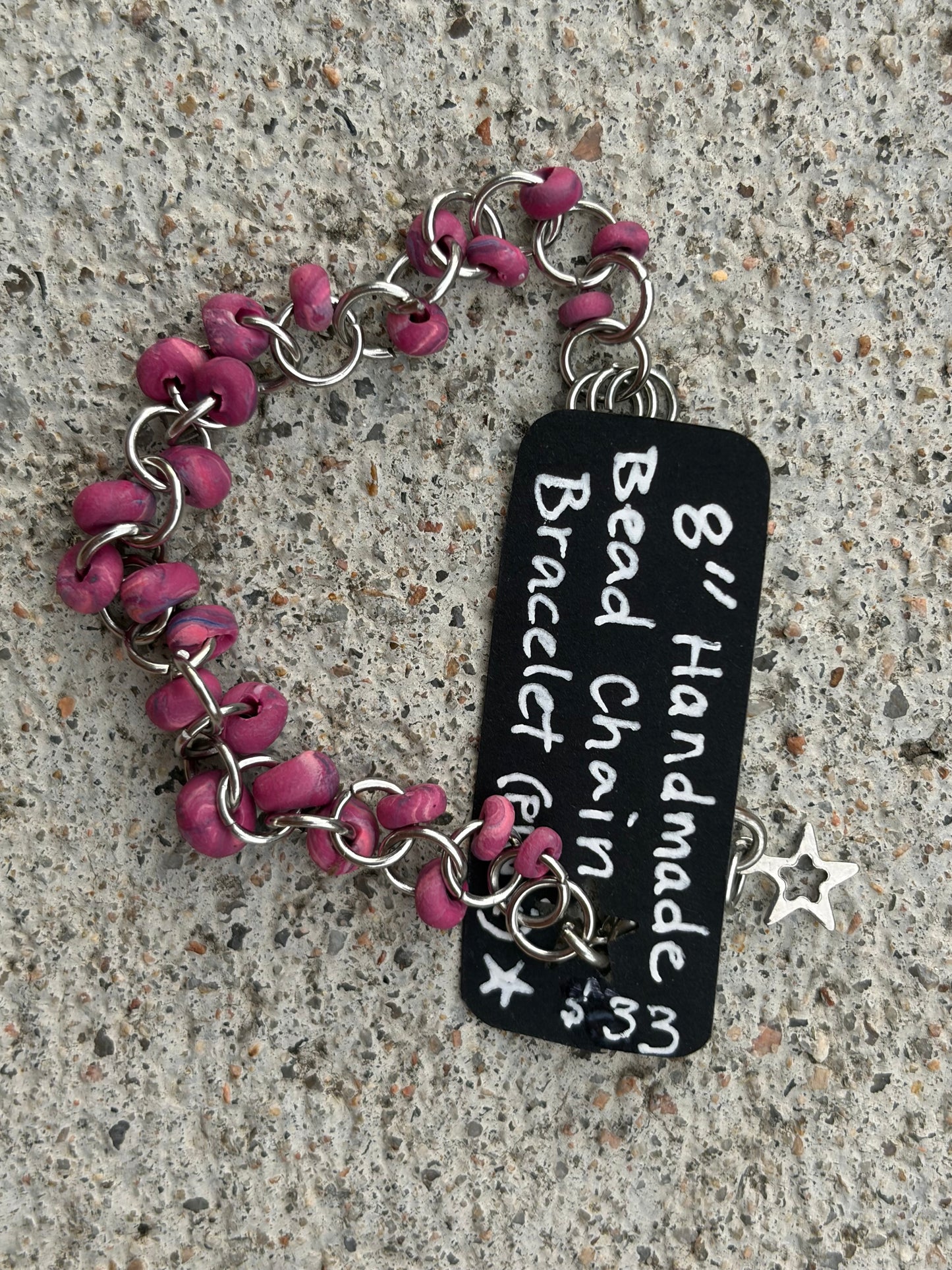 Handmade Bead Chain Bracelet