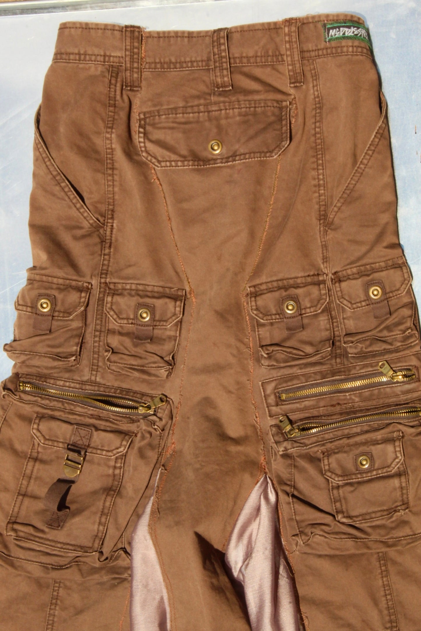 Brown Cargo Skirt