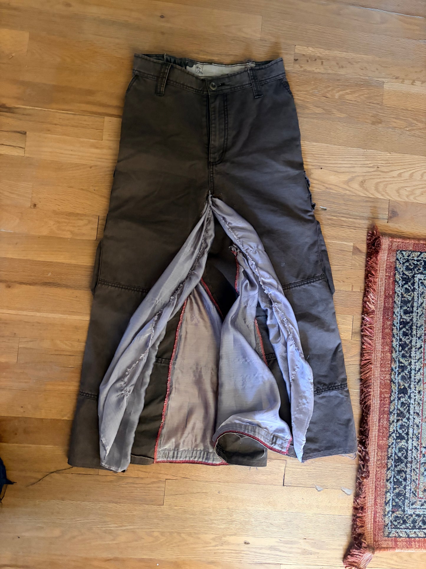 Brown Cargo Skirt