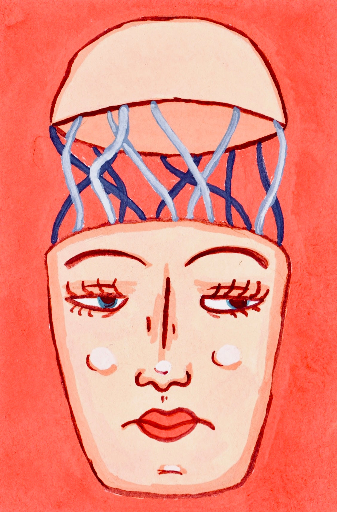'Open' Original Goache