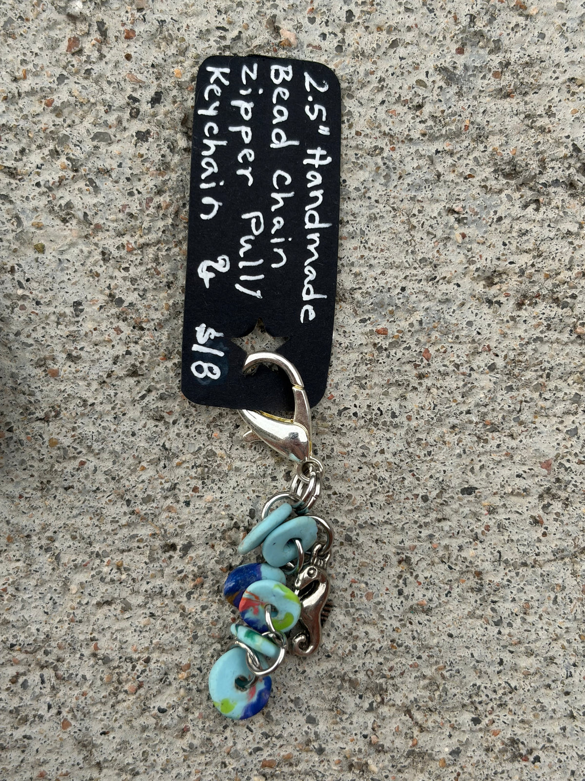 Handmade Bead Chain Keychain