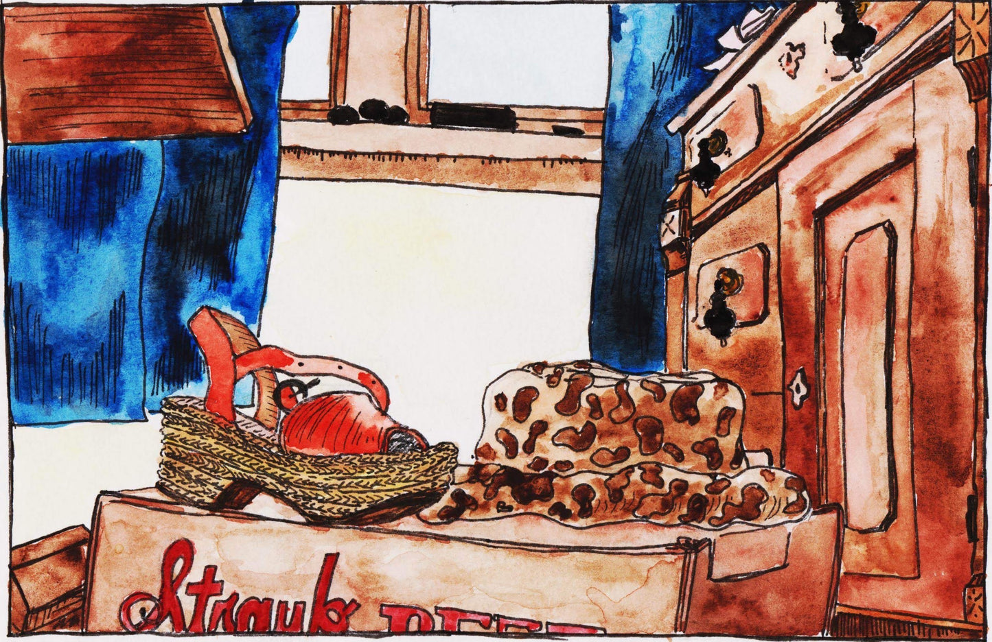 'Girl Mess' Original Watercolor