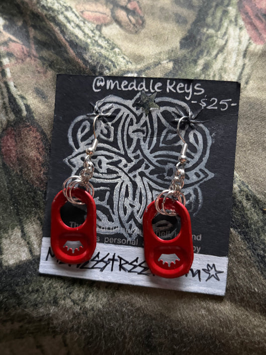 Can-Tab Chain Earrings