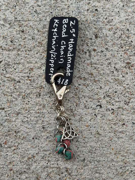 Handmade Bead Chain Keychain
