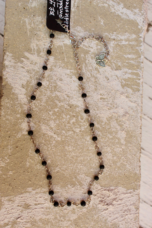 Black Stone Necklace