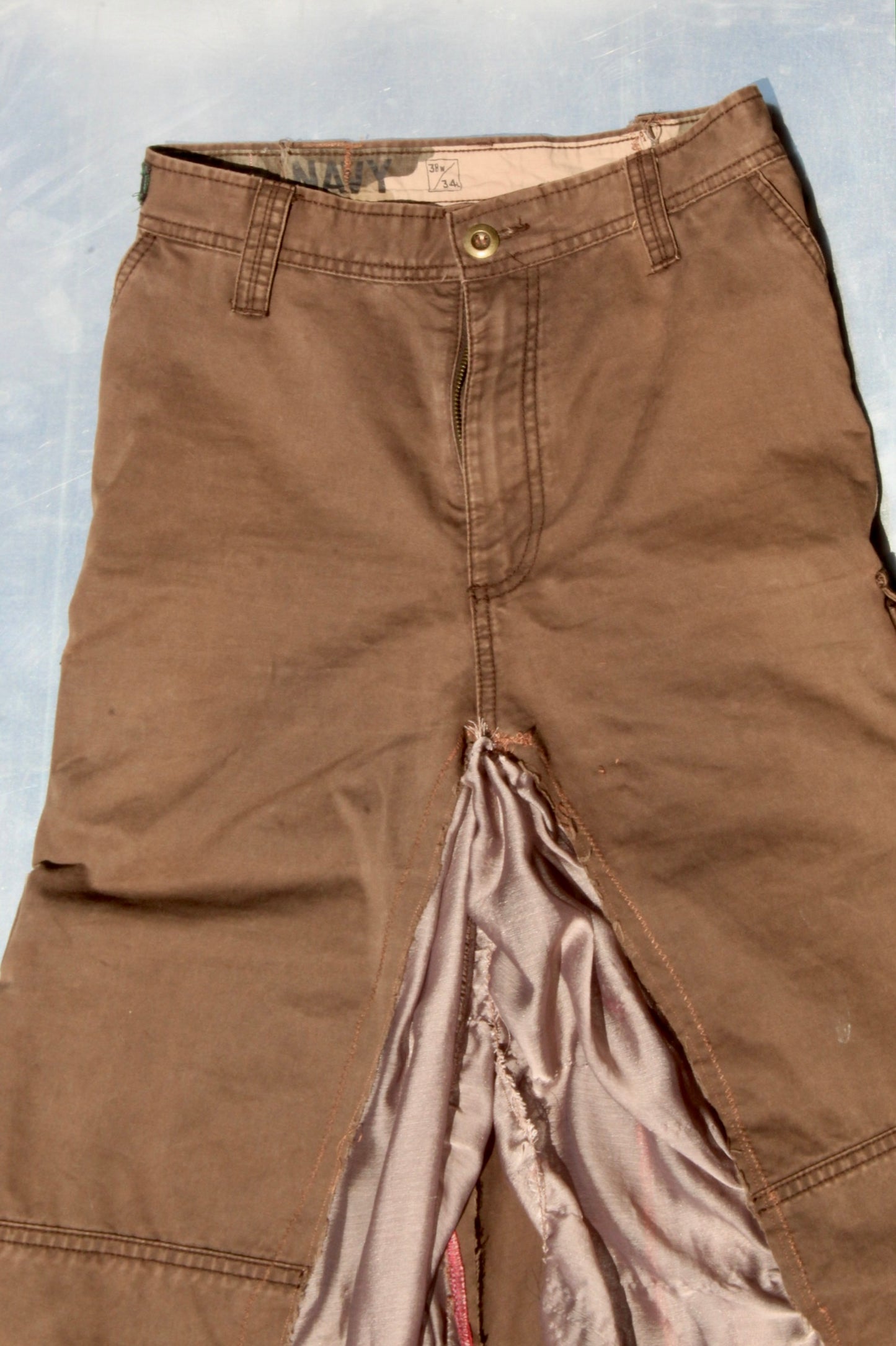 Brown Cargo Skirt