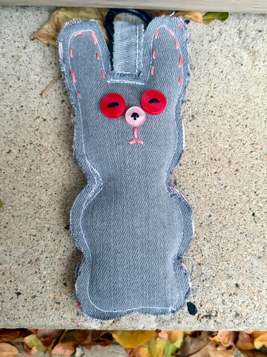 Pink + Grey Bunny
