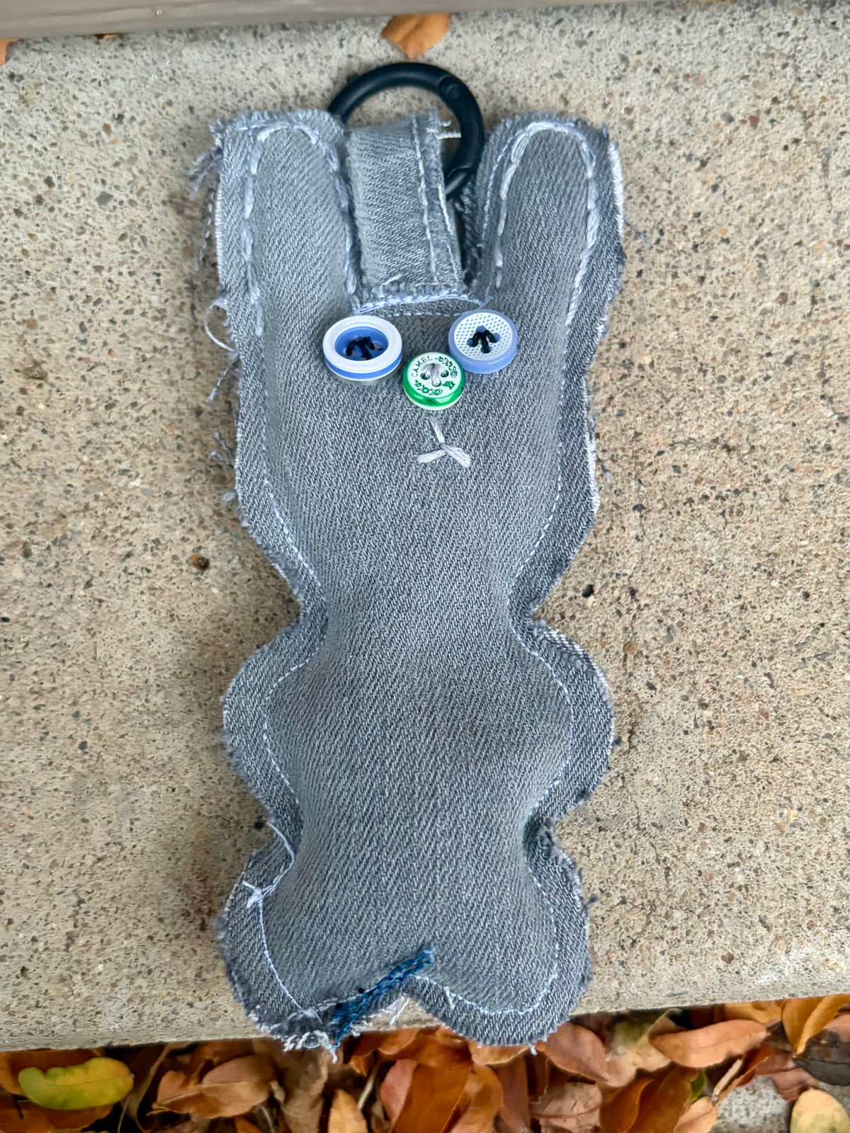 Grey + Green Custom Bunny