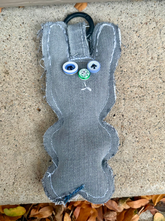 Grey + Green Custom Bunny