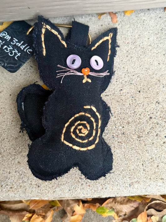 Orange + Black Spiral Cat
