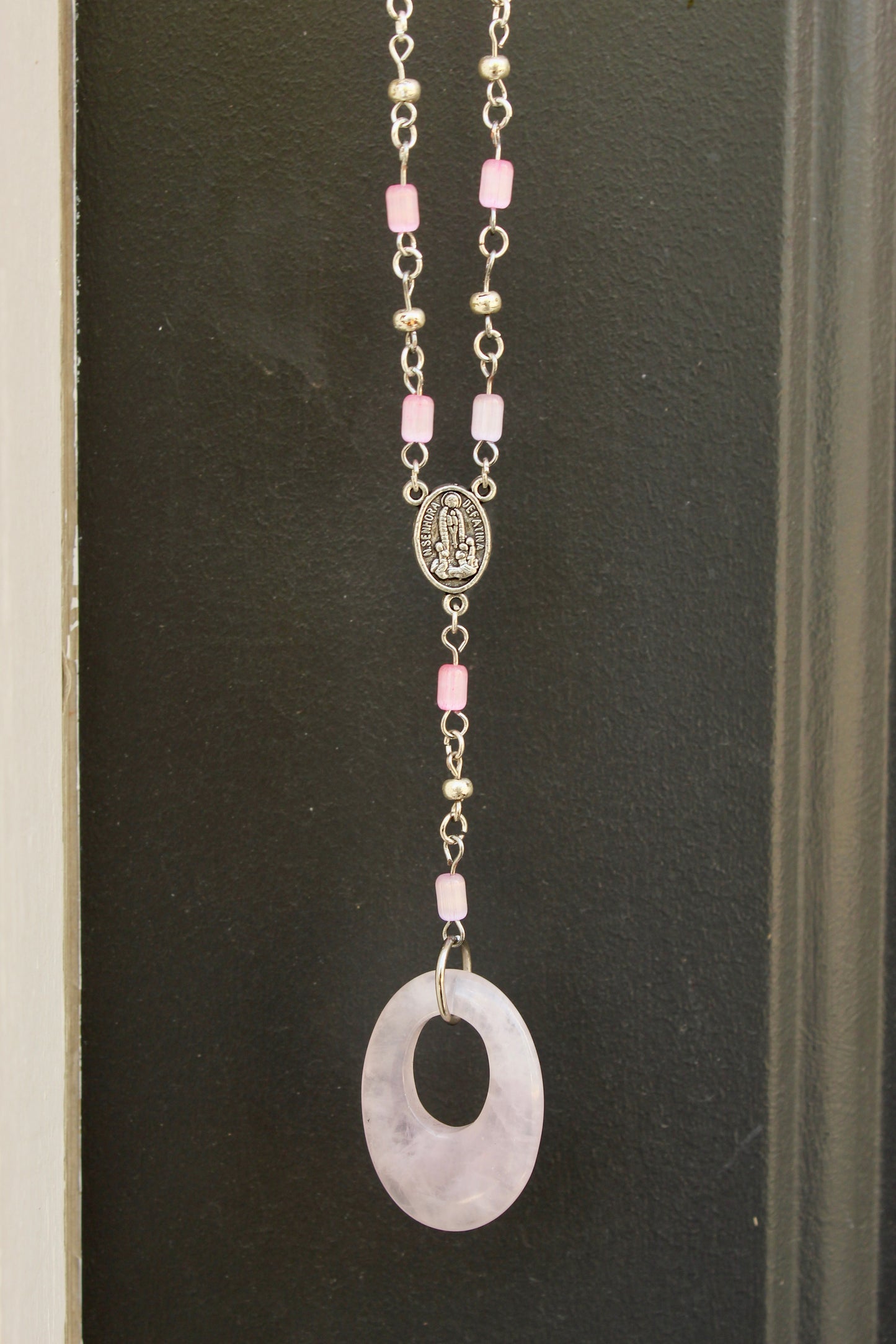 Pink Quartz Rosary