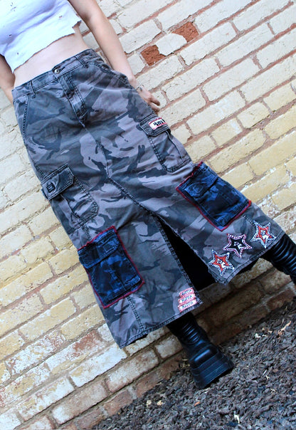 CaMo STaRⓉ CaRGo PoCKeT SKiRT