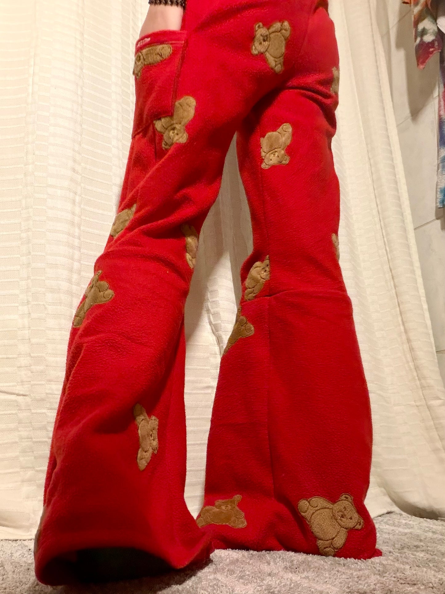 Fleece Teddy Bear Pants PROCESS