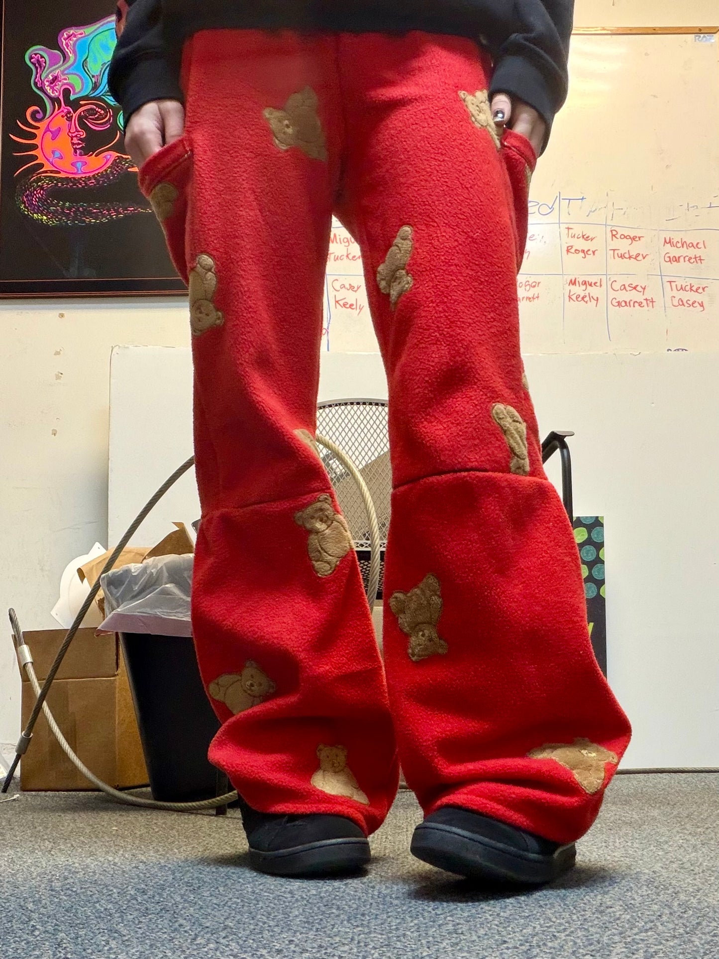 Fleece Teddy Bear Pants PROCESS