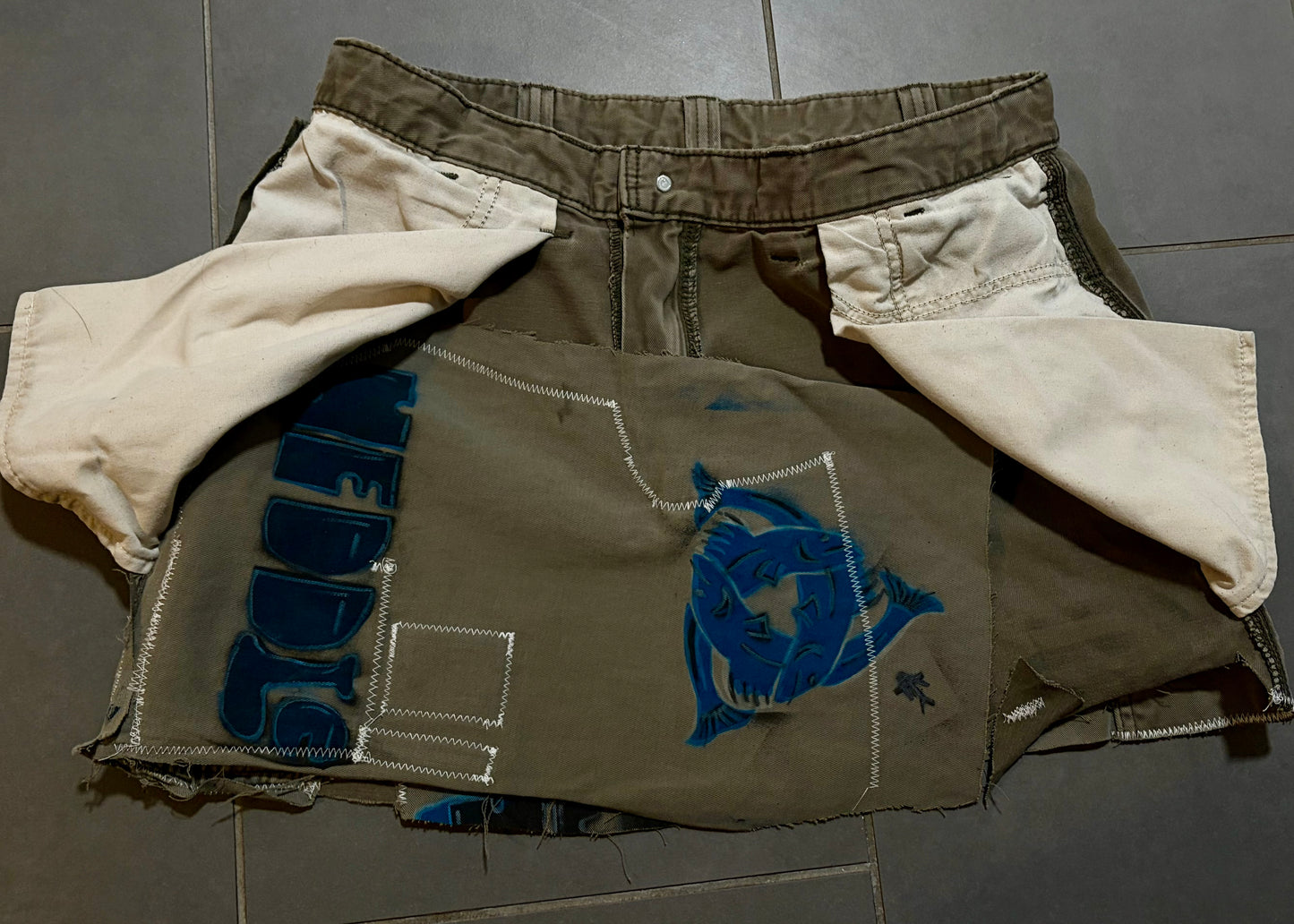 ReWoRKeD CaRHaRT SKiRT