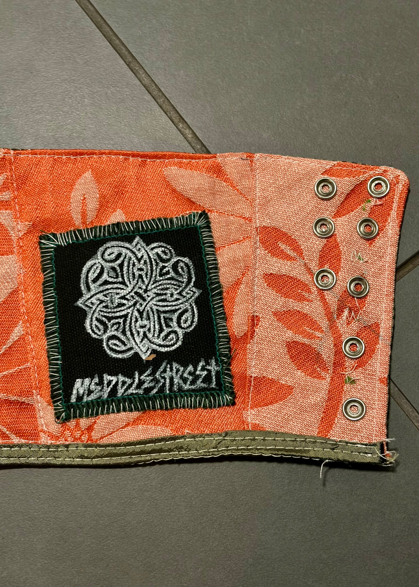 Orange Flower Corset