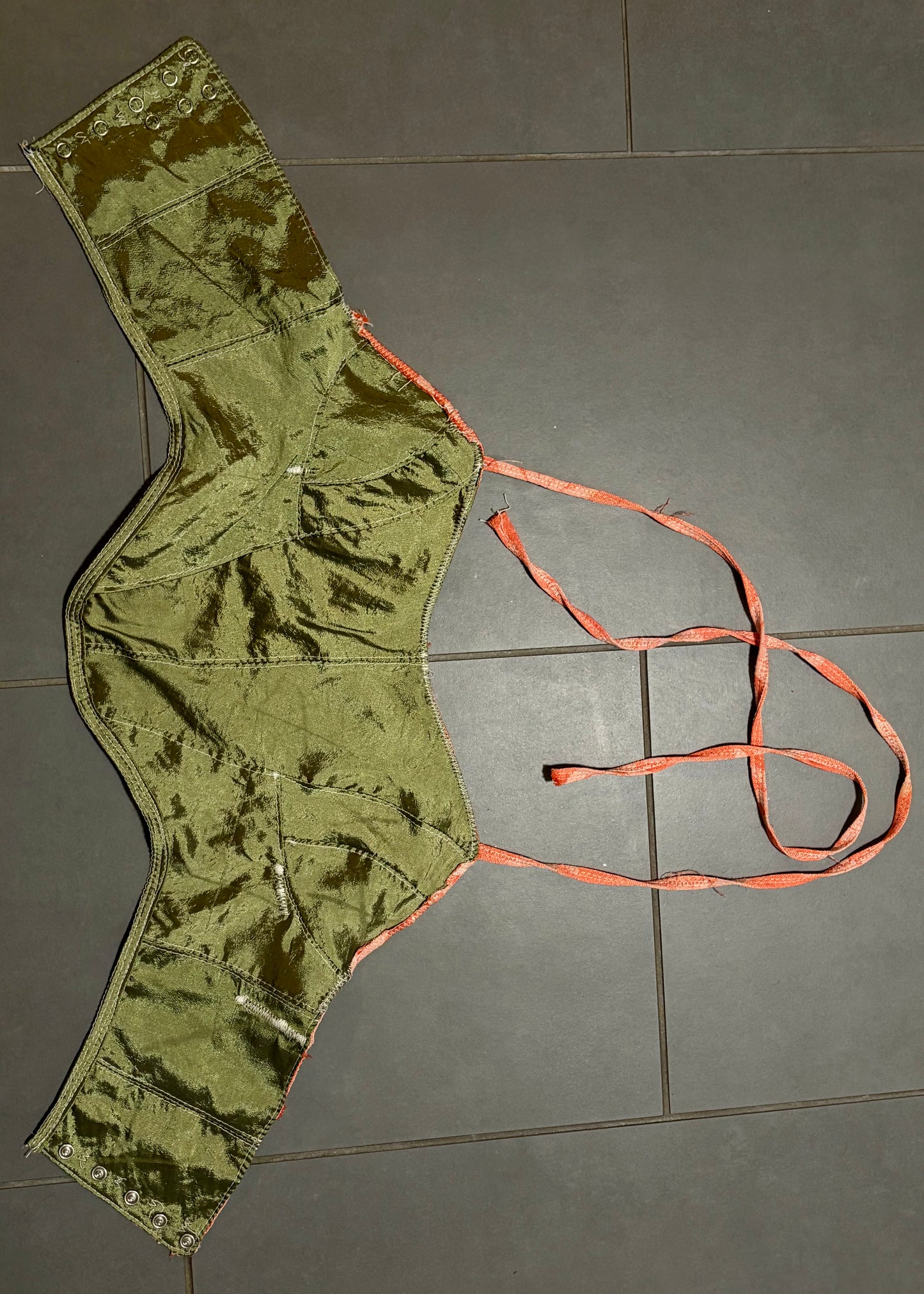 Orange Flower Corset