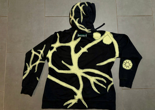 Green Batik Bird Hoodie