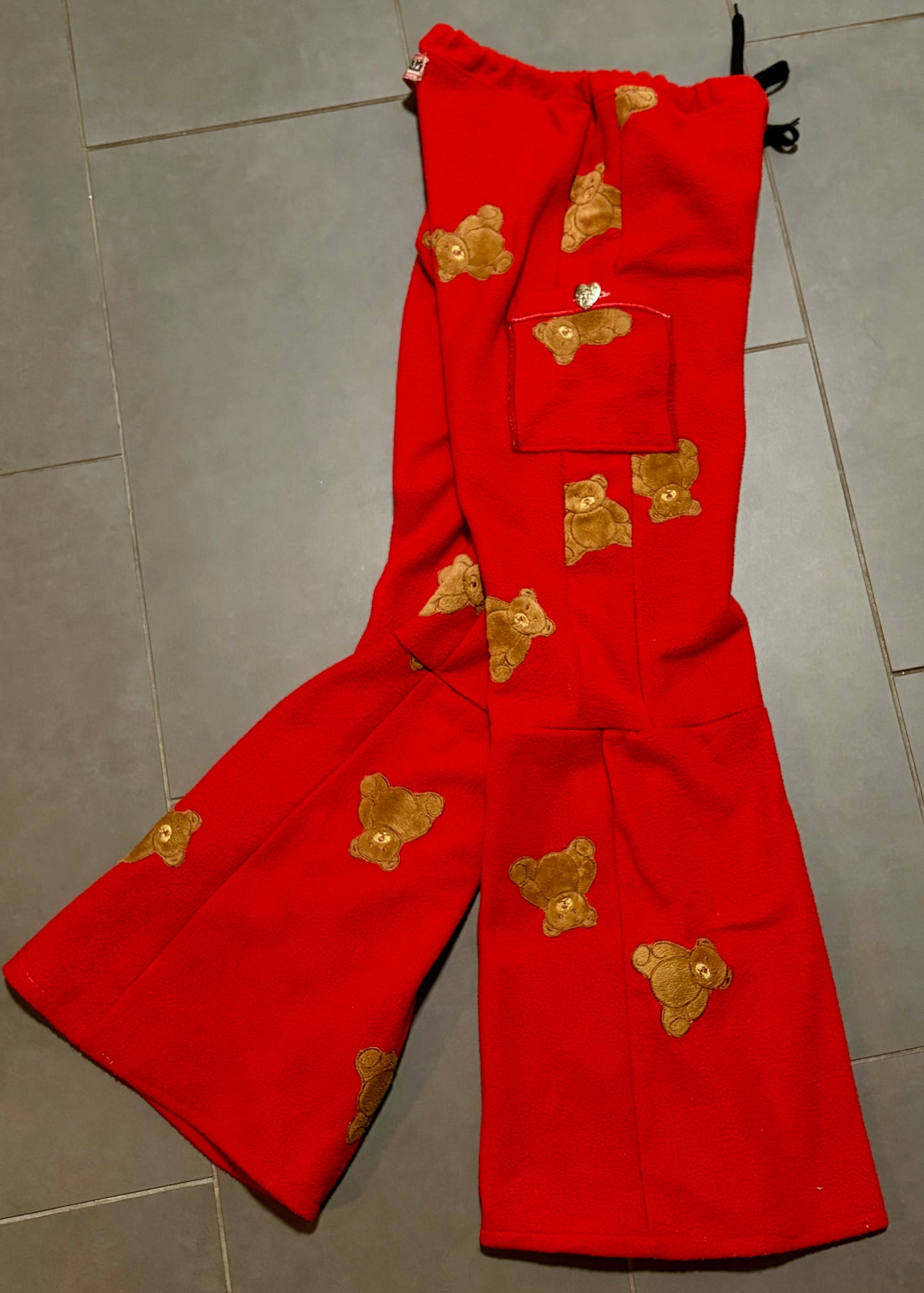 Fleece Teddy Bear Pants PROCESS