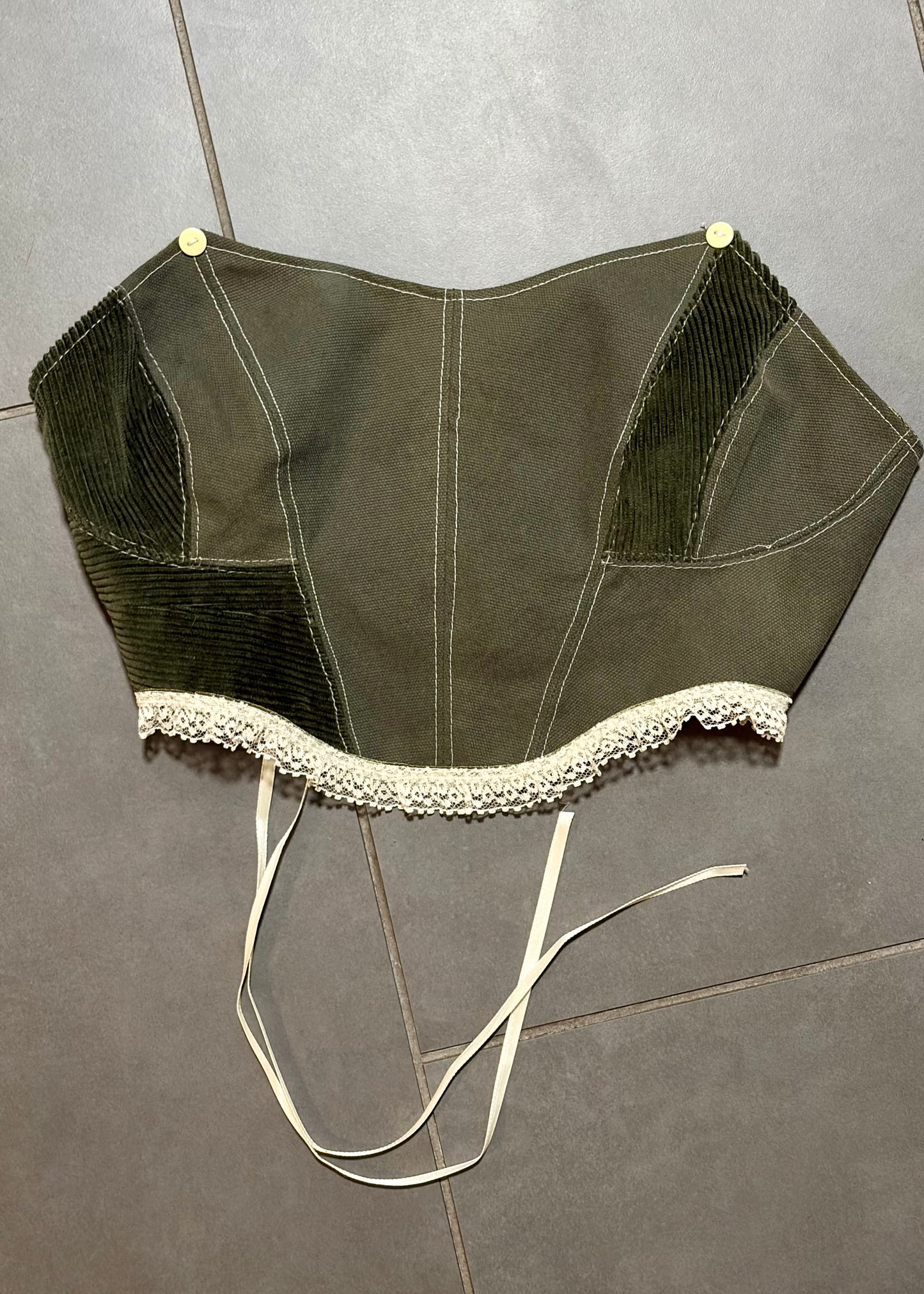 MultiGreen Corset Top