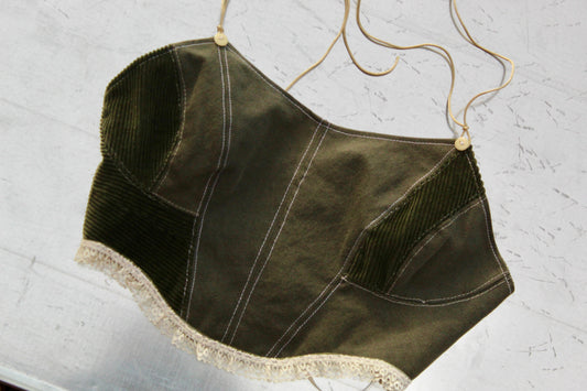 MultiGreen Corset Top