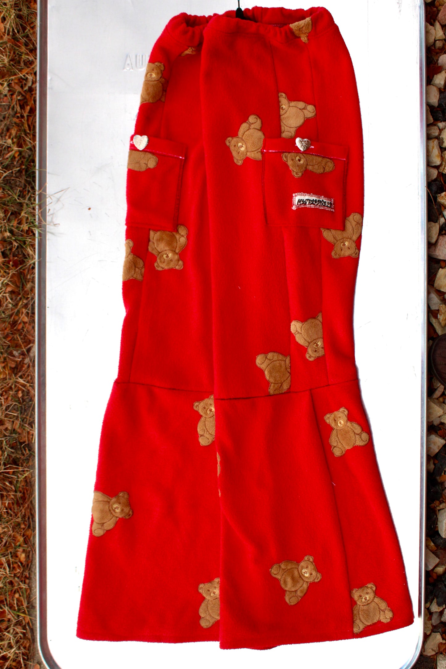 Fleece Teddy Bear Pants PROCESS
