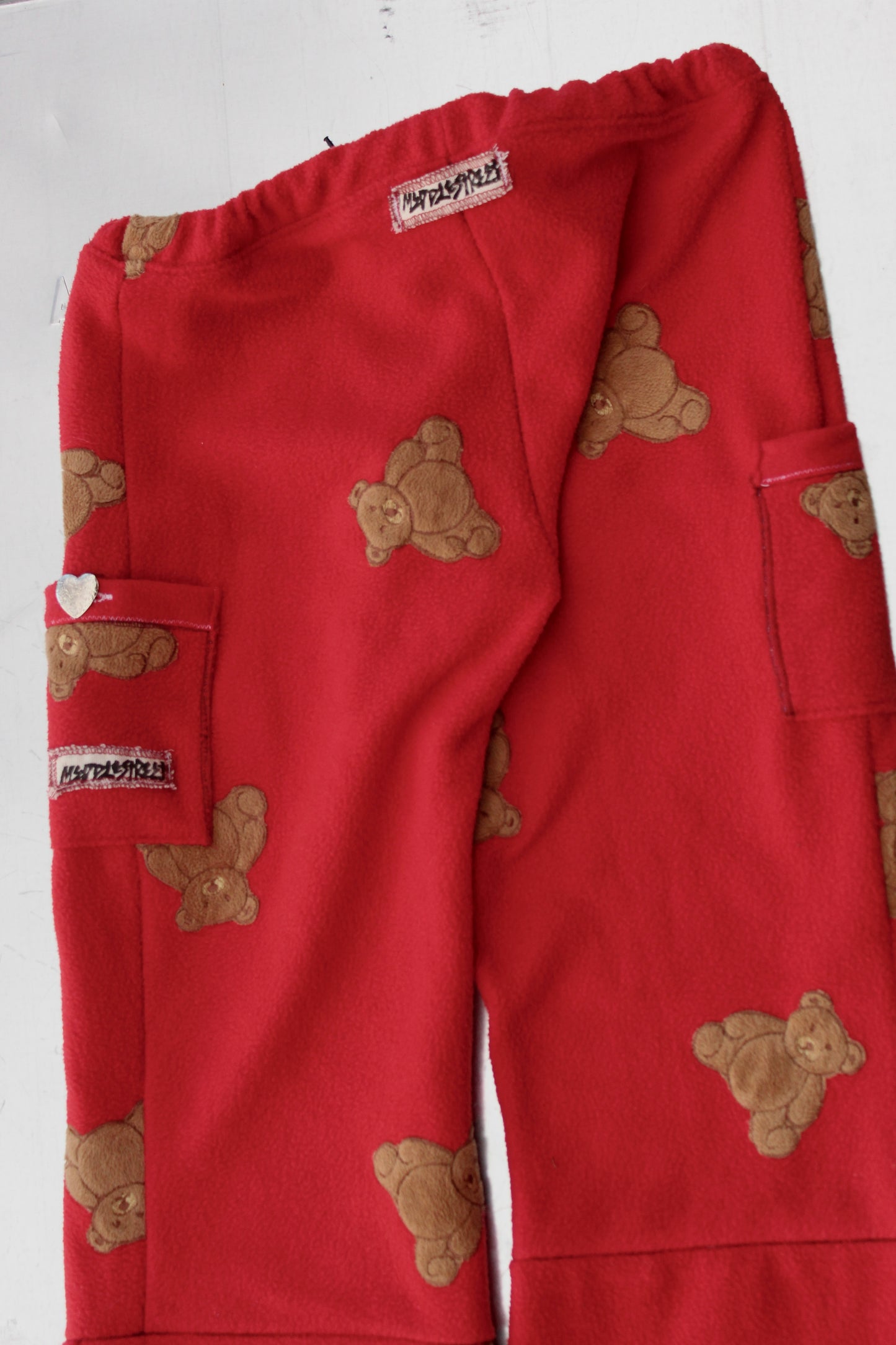 Fleece Teddy Bear Pants PROCESS